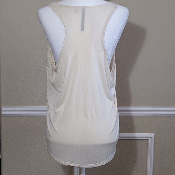 Cream Lace Flowy Racerback Top by Lauren Conrad - Picture 2 of 4